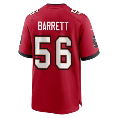 Alternative view of Shaquil Barrett 56 Tampa Bay Buccaneers Super Bowl LIX New Orleans Patch Game Men Jersey - Red