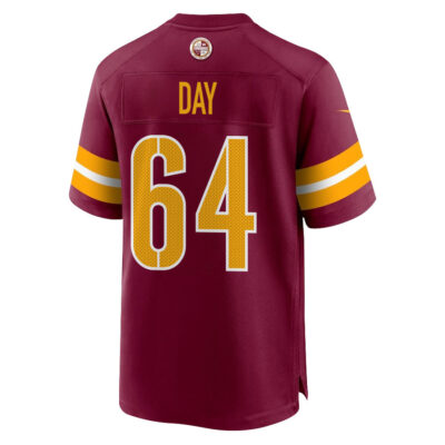 Alternative view of Sheldon Day 64 Washington Commanders Super Bowl LIX New Orleans Patch Game Men Jersey - Burgundy