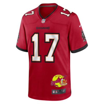 Sterling Shepard 17 Tampa Bay Buccaneers Super Bowl LIX New Orleans Patch Game Men Jersey - Red - Image 3