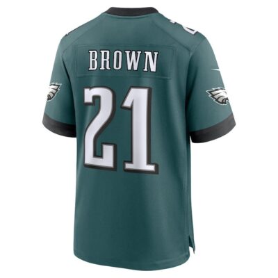 Sydney Brown #21 Philadelphia Eagles Super Bowl LIX Youth Jersey - Midnight Green - Image 3