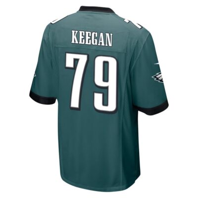 Alternative view of Trevor Keegan 79 Philadelphia Eagles Super Bowl LIX New Orleans Patch Game Men Jersey - Midnight Green