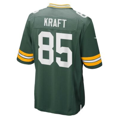 Alternative view of Tucker Kraft 85 Green Bay Packers Super Bowl LIX New Orleans Patch Game Men Jersey - Green