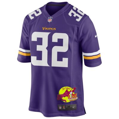 Ty Chandler 32 Minnesota Vikings Super Bowl LIX New Orleans Patch Game Men Jersey - Purple - Image 3