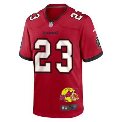 Tykee Smith 23 Tampa Bay Buccaneers Super Bowl LIX New Orleans Patch Game Men Jersey - Red - Image 3