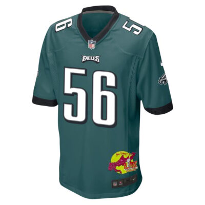 Tyler Steen 56 Philadelphia Eagles Super Bowl LIX New Orleans Patch Game Men Jersey - Midnight Green - Image 3