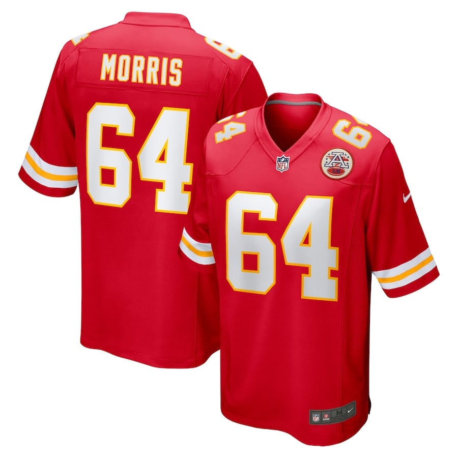 Wanya Morris 64 Kansas City Chiefs Game Men Jersey - Red