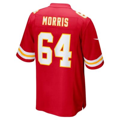 Wanya Morris #64 Kansas City Chiefs Super Bowl LIX Jersey - Men's - Red - Image 3