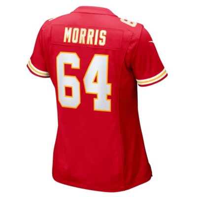 Wanya Morris #64 Kansas City Chiefs Super Bowl LIX Women's Jersey - Red - Image 3