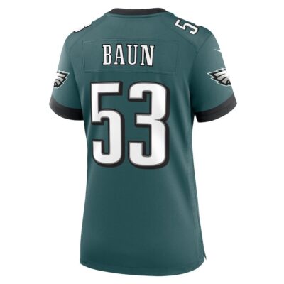 Zack Baun #53 Philadelphia Eagles Super Bowl LIX Women's Jersey - Midnight Green - Image 3