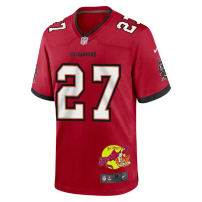 Zyon McCollum 27 Tampa Bay Buccaneers Super Bowl LIX New Orleans Patch Game Men Jersey - Red - Image 3