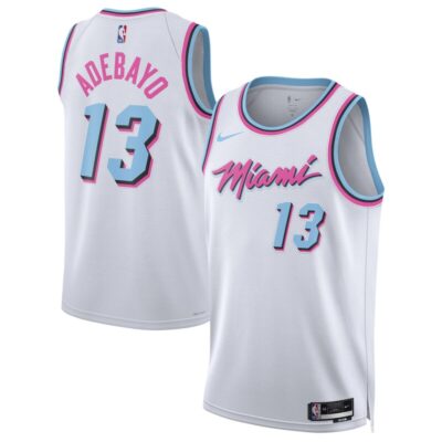 Bam Adebayo Miami Heat Unisex 2024/25 Swingman Player Jersey - City Edition - White