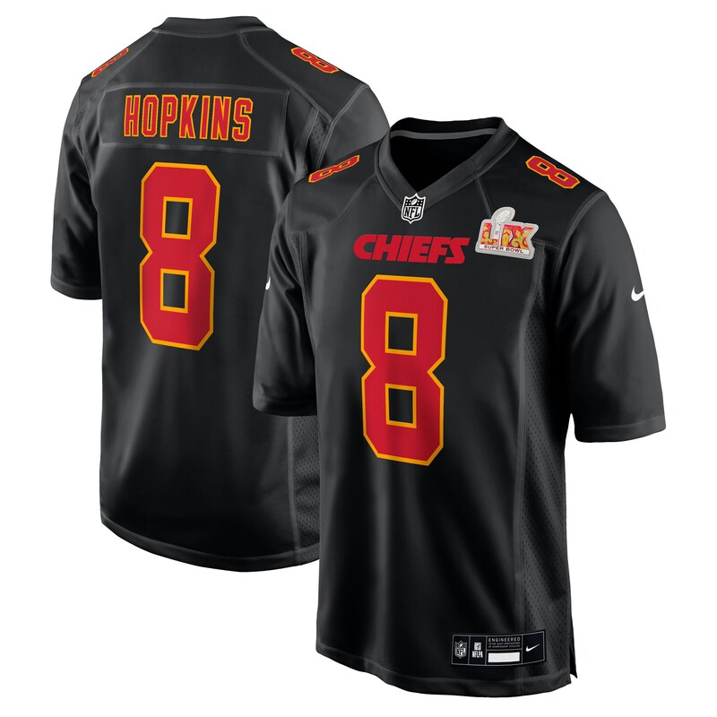 DeAndre Hopkins Kansas City Chiefs Super Bowl LIX Fashion Game Jersey - Carbon Black