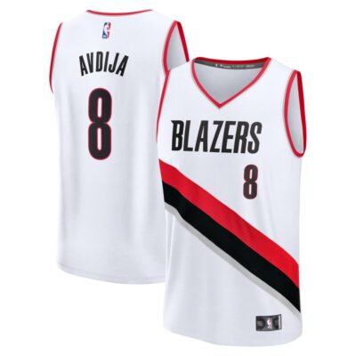 Deni Avdija Portland Trail Blazers Fast Break Replica Player Jersey - Association Edition - White