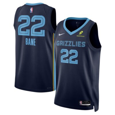 Desmond Bane Memphis Grizzlies Unisex Swingman Badge Player Jersey - Icon Edition - Navy