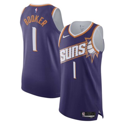 Devin Booker Phoenix Suns Authentic Jersey - Icon Edition - Purple