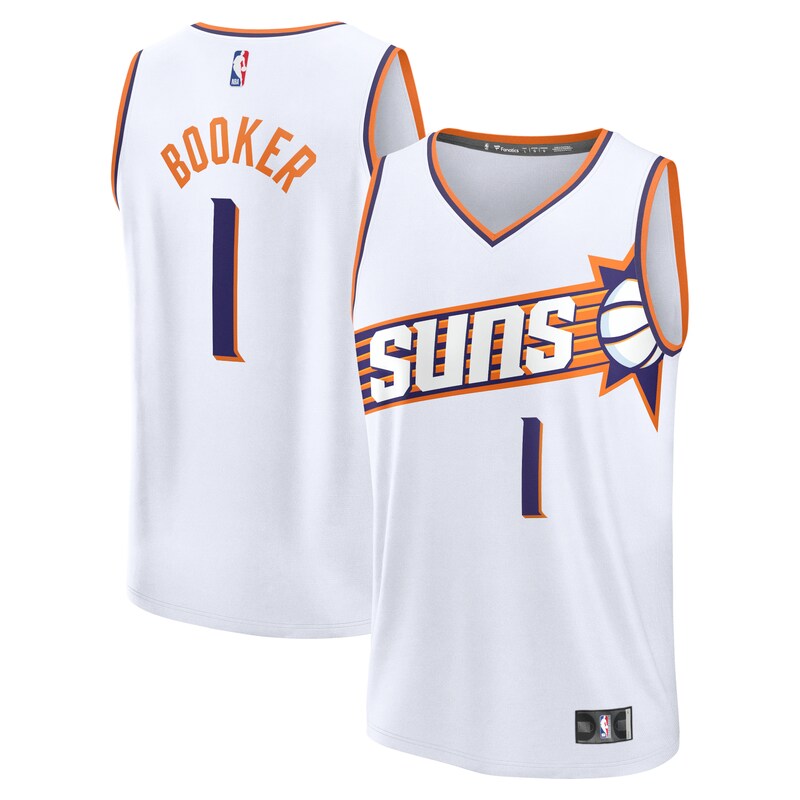Devin Booker Phoenix Suns Fast Break Replica Player Jersey - Association Edition - White