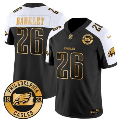 Eagles 2024 Gold Vapor Limited Jersey - Est. 1933 Patch
