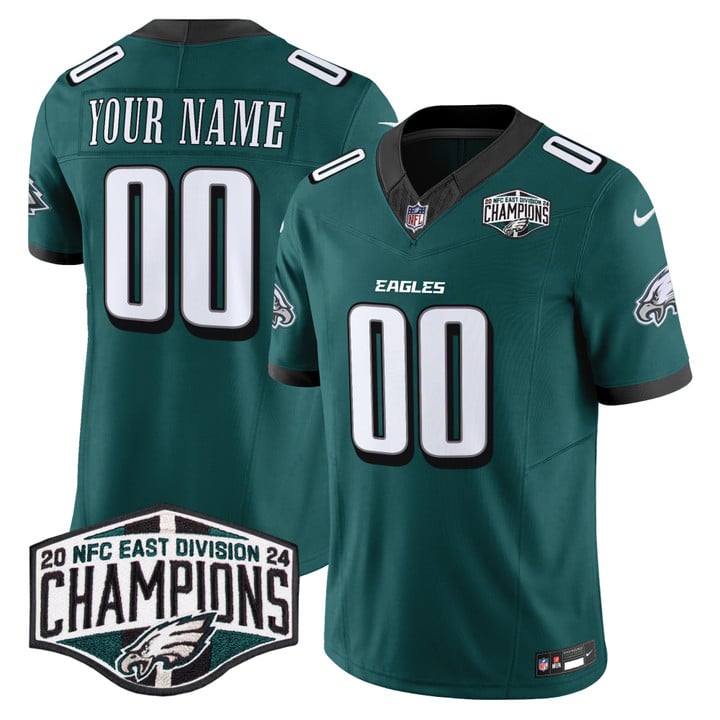 Eagles 2024 NFC East Division Champions Vapor Limited Custom Jersey