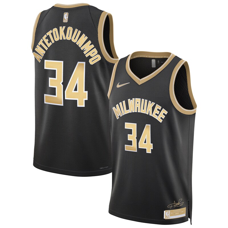 Giannis Antetokounmpo Milwaukee Bucks Unisex Select Series Swingman Jersey -  Black