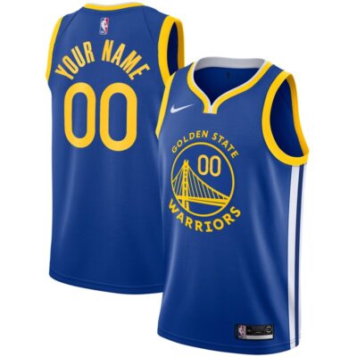 Golden State Warriors Unisex 2019/20 Custom Swingman Jersey - Royal - Icon Edition