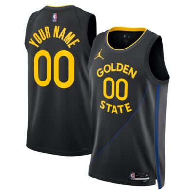 Golden State Warriors Unisex 2024/25 Custom Swingman Jersey - Statement Edition - Black