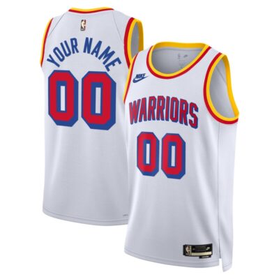 Golden State Warriors Unisex Adult Swingman Custom Jersey - Classic Edition - White