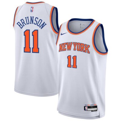 Jalen Brunson New York Knicks Youth Association Swingman Jersey - White