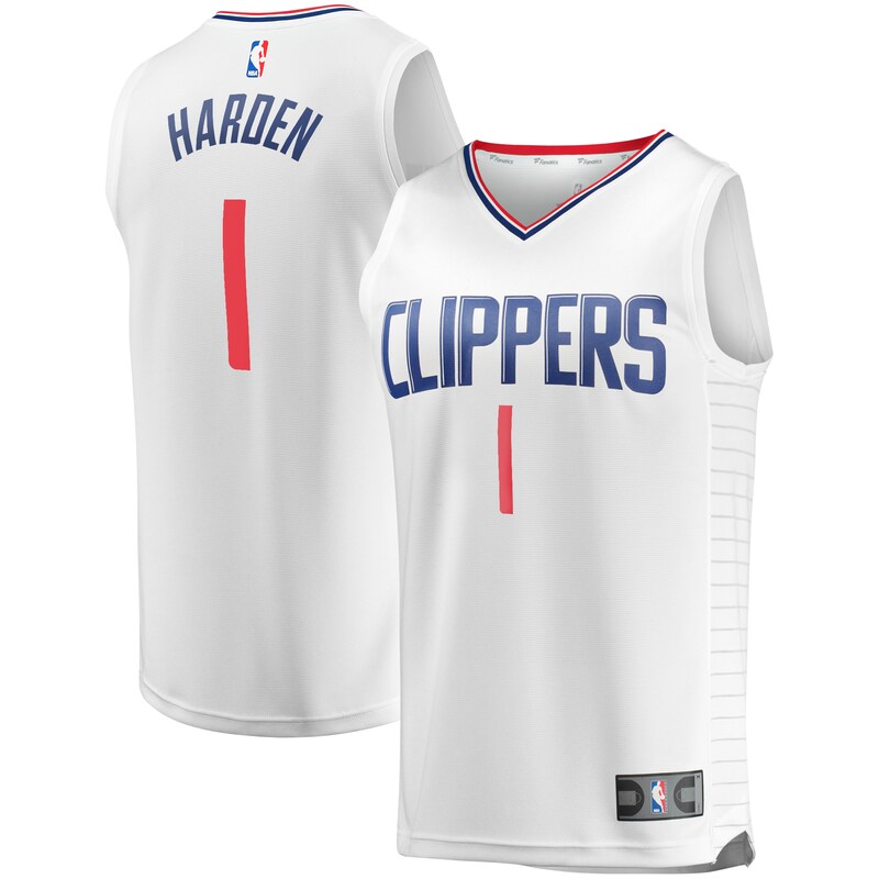 James Harden LA Clippers Fast Break Player Jersey - Association Edition - White