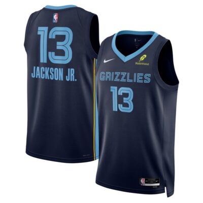 Jaren Jackson Jr. Memphis Grizzlies Unisex Swingman Badge Player Jersey - Icon Edition - Navy