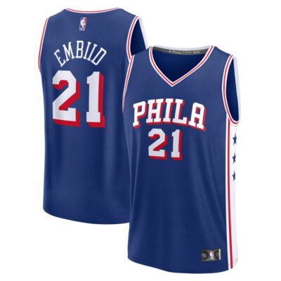 Joel Embiid Philadelphia 76ers Fast Break Replica Player Jersey - Icon Edition - Royal
