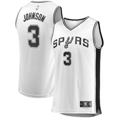 Keldon Johnson San Antonio Spurs Youth Fast Break Association Jersey - White