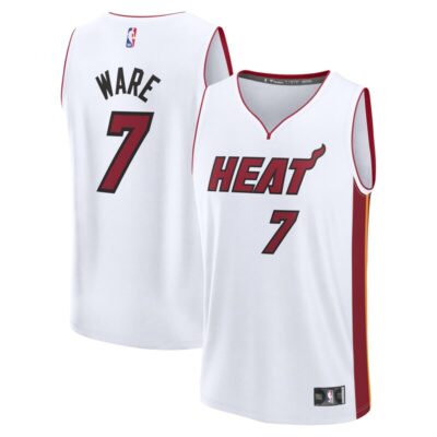 Kel'el Ware Miami Heat Fast Break Replica Player Jersey - Association Edition - White