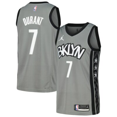 Kevin Durant Brooklyn Nets Swingman Player Jersey - Statement Edition - Gray