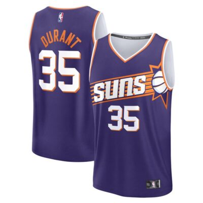 Kevin Durant Phoenix Suns Fast Break Replica Player Jersey - Icon Edition - Purple