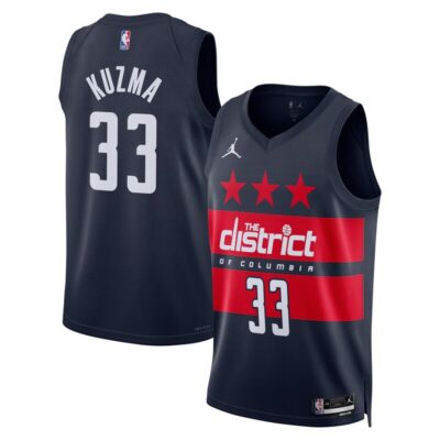 Kyle Kuzma Washington Wizards Unisex 2024/25 Swingman Jersey - Statement Edition - Navy