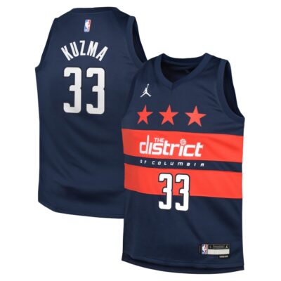 Kyle Kuzma Washington Wizards Youth Swingman Jersey - Statement Edition - Navy