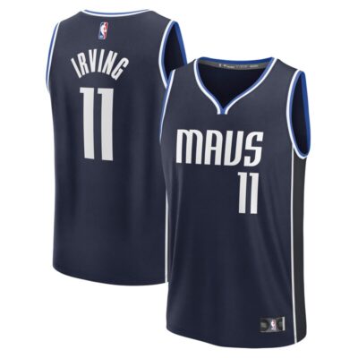 Kyrie Irving Dallas Mavericks Fast Break Replica Player Jersey - Statement Edition - Navy