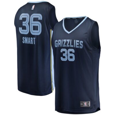 Marcus Smart Memphis Grizzlies Youth Fast Break Player Jersey - Icon Edition - Navy