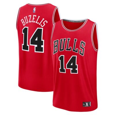 Matas Buzelis Chicago Bulls Fast Break Replica Player Jersey - Icon Edition - Red