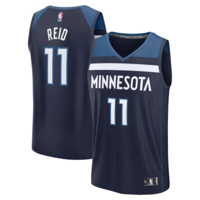 Naz Reid Minnesota Timberwolves Fast Break Replica Player Jersey - Icon Edition - Navy