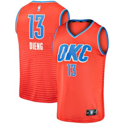 Ousmane Dieng Oklahoma City Thunder Fast Break Replica Player Jersey - Statement Edition - Orange