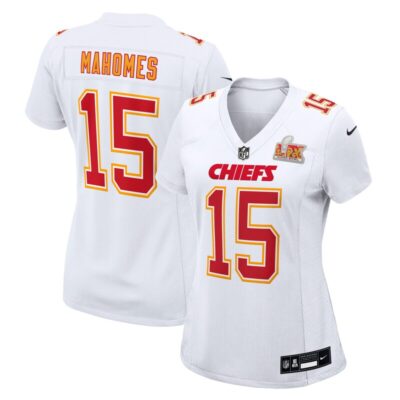 Patrick Mahomes Kansas City Chiefs Women's Super Bowl LIX Fashion Game Jersey - Tundra White