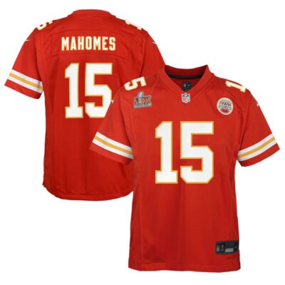 Patrick Mahomes Kansas City Chiefs Youth Super Bowl LIX Game Player Jersey - Red