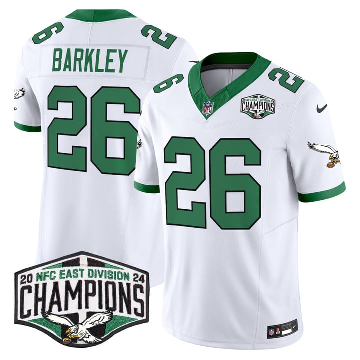 Philadelphia Eagles Kelly Green 2024 NFC East Division Champions Vapor Limited Jersey