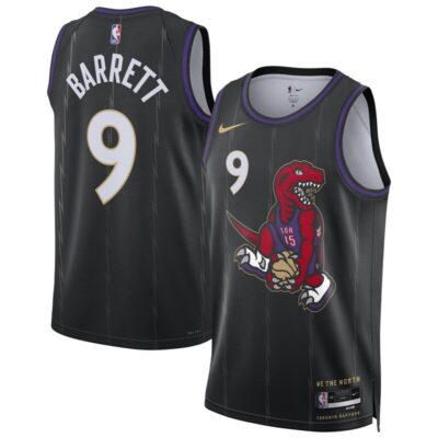 RJ Barrett Toronto Raptors Unisex 2024/25 Swingman Player Jersey - City Edition - Black