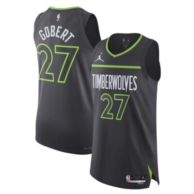 Rudy Gobert Minnesota Timberwolves Authentic Player Jersey - Statement Edition - Anthracite