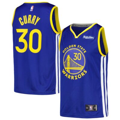 Stephen Curry Golden State Warriors Fast Break Player Badge Jersey - Royal