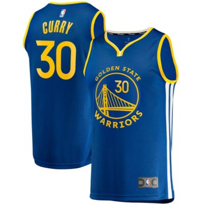 Stephen Curry Golden State Warriors Fast Break Replica Jersey - Icon Edition - Royal