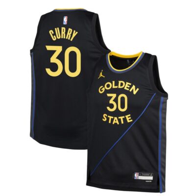 Stephen Curry Golden State Warriors Youth Swingman Jersey - Statement Edition - Navy