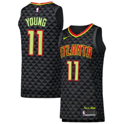 Trae Young Atlanta Hawks Authentic Player Jersey - Icon Edition - Black